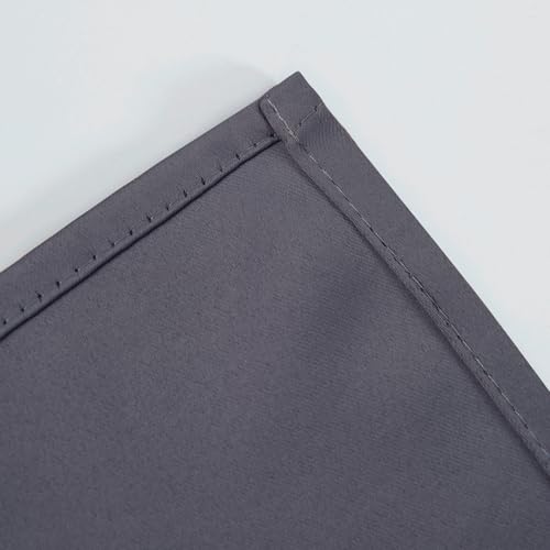 Image of LEMOMO Blackout Curtains 66 x 72 Inch Long Grey Curtains Set of 2 Panels Room Darkening Curtains for Bedroom and Living Room