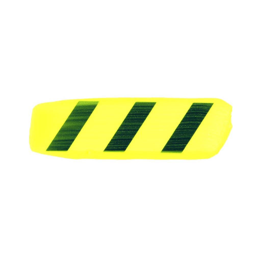 Fluid Acrylics by GOLDEN, flacon de peinture acrylique professionnelle, jaune fluo, 473 ml, transparent