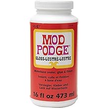 Mod Podge CS11202 Waterbase Sealer, Glue & Decoupage Finish, 16 oz, Gloss, 16 Fl Oz, 1 Pack