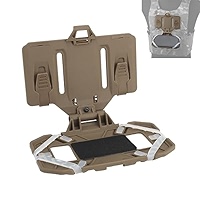 VULPO Tactical Vest Molle Folded Navigation Board Mobile Phones Navigator Tech Holder Vest Chest Bag Map Case Admin Panel - 18