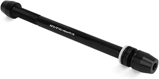 Bike Trainer Axle Shaft, Aluminum Alloy High Strength Adjustable Length Thru Axle Adapter, 2 Section Easy Installation Bike Trainer Thru Axle for 142 to 148mm Hub