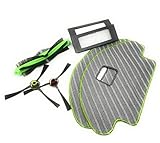 1 cepillo principal curvado Accesorios de repuesto compatibles con iRobot Roomba Combo Aspirador y Robot de fregado (Combo Set)