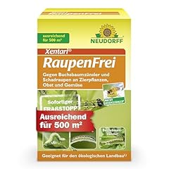 Neudorff Xentari RaupenFrei, bekämpft biologisch Buchsbaumzünsler und andere Schadraupen. Wirksames Spritzmittel zum Schutz vor Raupen an Buchsbaum, Hecke etc. 1x 25g