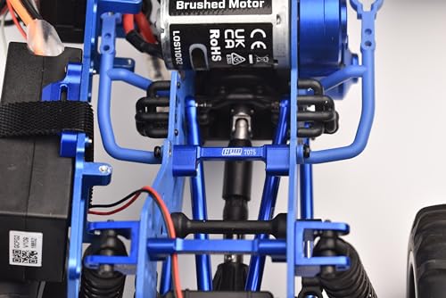 Aluminum 7075 Center Top Crossbar for Losi 1/18 Mini LMT 4X4 Brushed Monster Truck RTR-LOS01026 Upgrade Parts - Blue