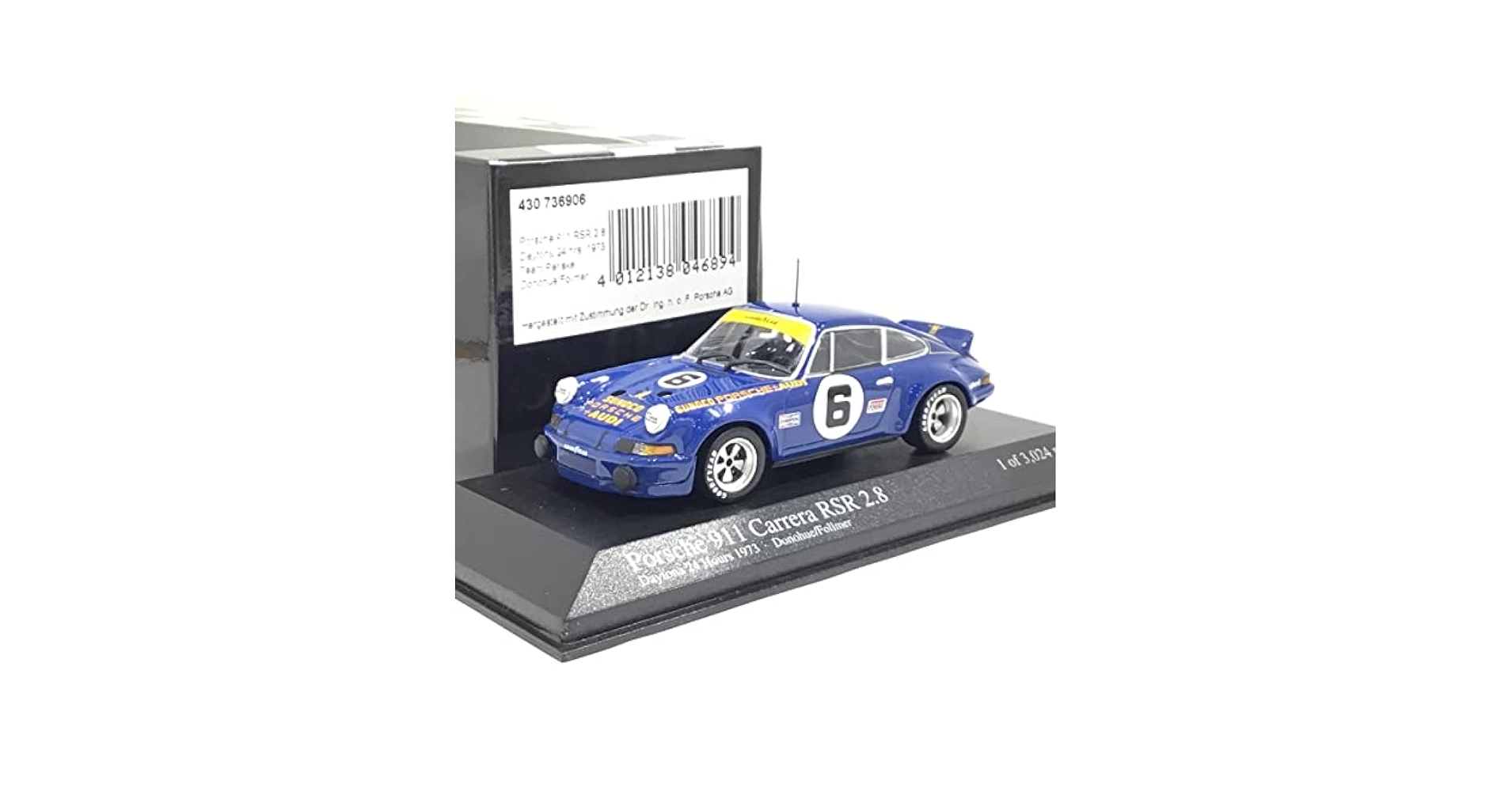 Amazon | 1/43 ミニカー Porsche 911 Carrera RSR 2.8 1973