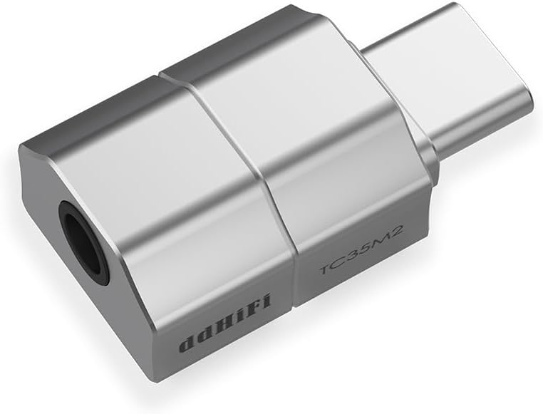 DD TC35M2 Digital-Analog Converters Adapter Full-Featured USB-C to 3.5mm 2nd Gen with Stand-Alone Chips for Decoding and Amplifier