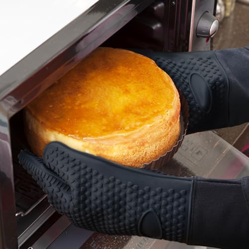 Gant intérieur coton et silicone robuste pour barbecue et four