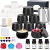 Candle Making Kit for Adults - DIY Scented Candles Making Supplies with Soy Wax,Wax Melter, Essential Oils, Color Dyes, Wicks Sticker, Candle Tins - Full Candle Making Set - Perfect Home Decoration