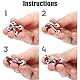 5-Teiliges Flippy-Kettenspielzeug, Rollenkettenspielzeug, Schlüsselring Bike Chain, Unendlicher Flip Chain, Fingerkettenspielzeug, für Kinder und Erwachsene Zum Stress- und Angstabbau