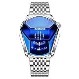 ⌚ Noch mehr Reduziert ▪ Das Gehäuse und das Armband dieser analogen Herren-Quarzuhr bestehen aus Edelstahl und verwenden eine Schließe mit Faltschließe oder mit einer Dornschließe. Super Qualität, super bequem!