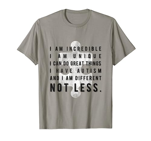 Camiseta I have Autism and I'm Different Not Less Camiseta