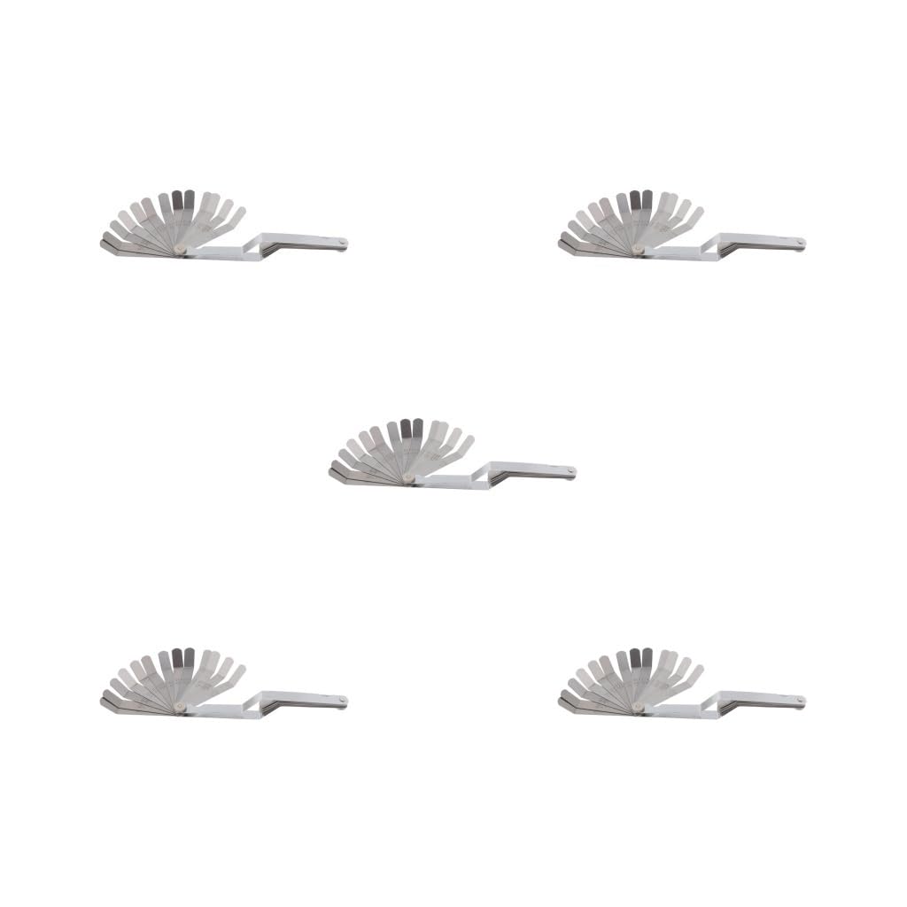 5 set di 26 lame offset piegate spessimetro metrico in pollici con doppia marcatura