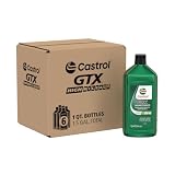 Castrol GTX High Mileage 10W-40 Synthetic Motor Oil, 1 Quart, Pack of 6
