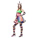 Amosfun Abito Gonna Tutu Arcobaleno Fascia Unicorno Striscia Arcobaleno Guanti Maglia Lunga Calzini Arricciatura tutù a Strati Abiti per Carnevale Compleanno Costumi Cosplay 4 Pezzi