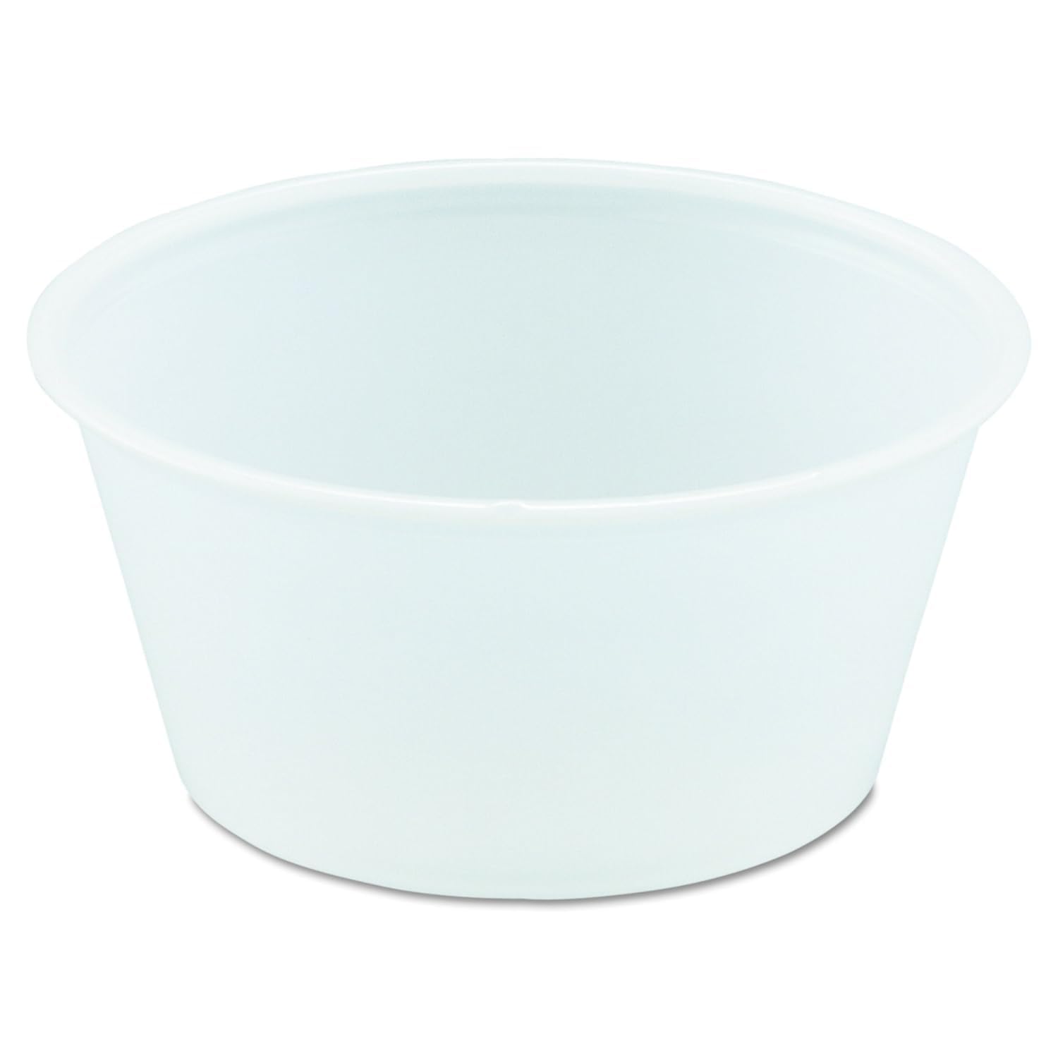 P325N 3.25 oz Translucent PS Portion Container (Case of 2500)