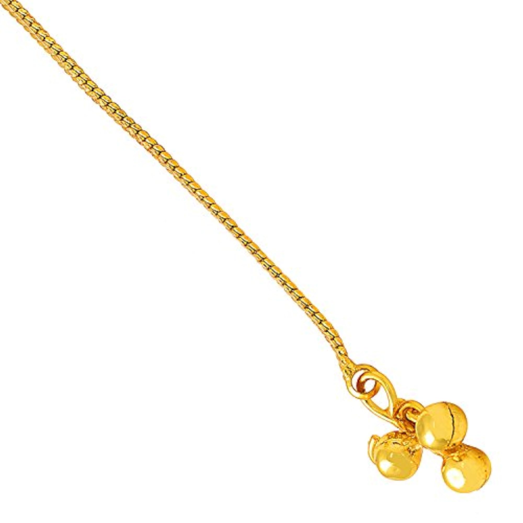 Gold Plated Snake Chain Design Anklet for Women