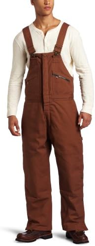 Key Industries Men's Big Insulated Duck Bib Overall, Saddle, Large/Tall