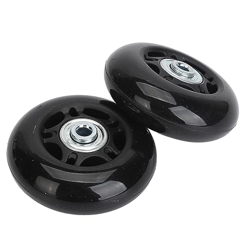 RASTKY Ruedas de Reemplazo de Maleta de Equipaje de 2 Piezas - Kit de Reparación de Ruedas con Rodamientos de Goma de Goma PU, Herramienta de Instalación Fácil Incluida Experiencia Tranquila y de