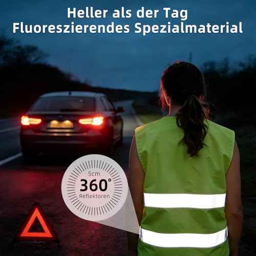 Brovamo Warnwesten Auto 5er-Europaweit gültig nach EN ISO 20471 – Ansicht 4