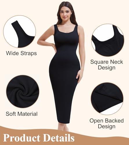 Image of Strapless Slip for Under Dresses Full Long Slip Shapewear Dress for Women