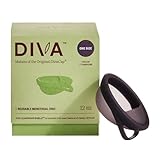 Diva Disc - Comfortable, Reusable Menstrual Disc with Leakproof Shield - for Up to 12 Hours of Continuous Wear - 100% Medical Grade Silicone - Holds 7 Tampons of Flow - One Size Fits Most
