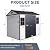 HMYFGD 8x6 ft Outdoor Resin Storage Shed with Floor, Waterproof Plastic Tool Shed with Lockable Door and Two Windows, All-Weather Tool Sheds for Backyard, Patio, Lawn, Garden (Grey White, 8 x6 ft)