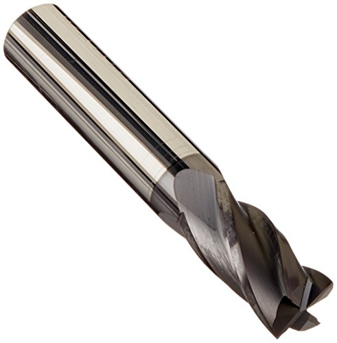 Image of Kodiak Cutting Tools KCT166670 USA Made Solid Carbide End Mill, AlTiN Coated, 4 Flute, 1 /2 inch Diameter, 1 /2 inch Shank, 1 inch Length of Cut, 3 inch Overall Length