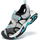 JMFCHI Sandalen Jungen Trekkingsandalen Geschlossene Mädchen Sommerschuhe