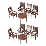 Format compact : parfaitement dimensionnés pour diverses mises en scène miniatures, ces petits meubles s’intègrent harmonieusement dans les maisons de poupées, les dioramas et les projets de loisirs créatifs. mini meubles miniatures, mini chaises décoratives