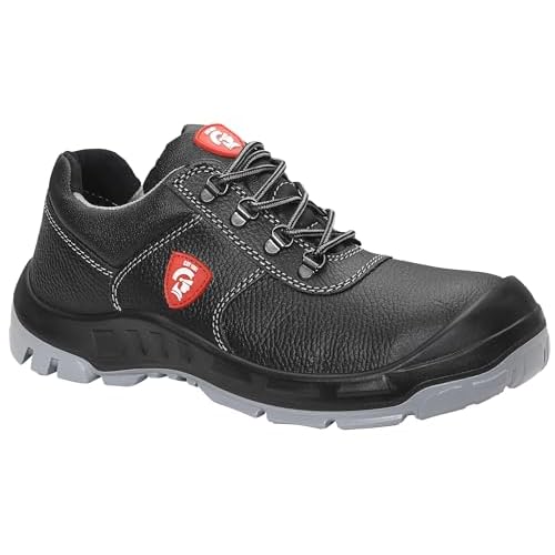 JORI Sicherheitsschuhe LENNY S3, Damen und Herren, Lederschuh, robust, Schwarz, Stahlkappe - Größe 43