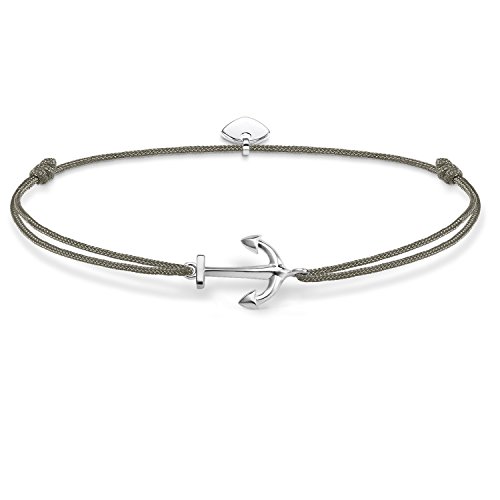 Thomas Sabo Little Secret Pulsera para mujer con diseño de ancla, plata de ley 925, LS001-173-5-L20v