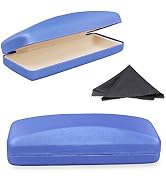 SMARTTOP Hard Shell Eyeglass Case- Glass Case With Cleaning Cloth, Glasses Case hard shell for me...