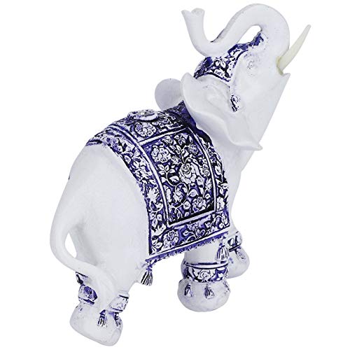 Figurines d'éléphant bleu - Statuette d'animal mignon pour meuble de salon - 8