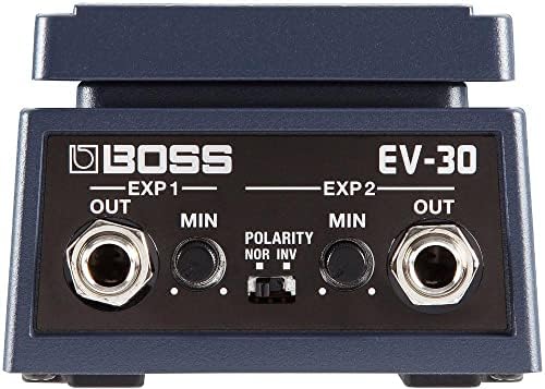 BOSS Ev-30 Dual Expression Pedal, Space-Saving Expression Pedal with A Rugged Die-Cast Aluminum Body