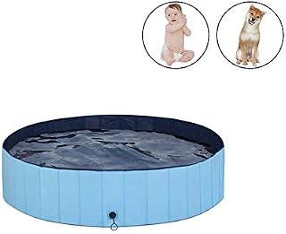 MorTime Foldable Dog Pool Portable Pet Bath Tub Large Indoor & Outdoor Collapsible
