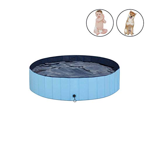 MorTime Foldable Dog Pool Portable Pet Bath Tub Large Indoor & Outdoor Collapsible