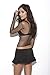 Elegant Moments Women's Fishnet Long Sleeve Cami Top, Red, One Size