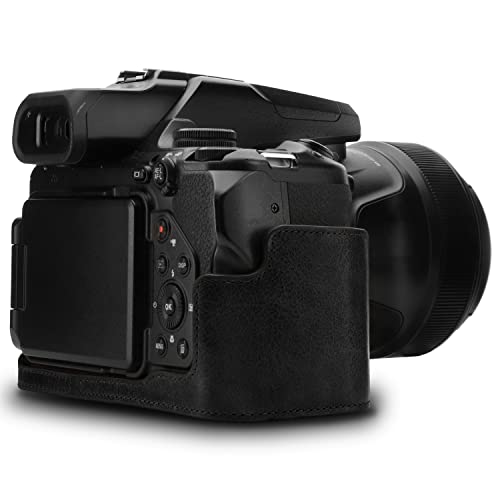 Funda de cuero para cámara Nikon COOLPIX P1000 MegaGear miniatura 3