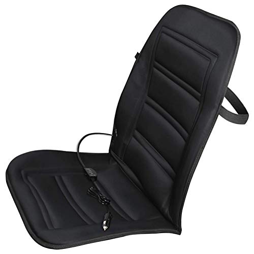 Tsadeer Coussin De Siège Voiture Chauffant - Réchauffeur Automatique Couvertures Siège Auto À Tête avec Support Lombaire -pour Les Voitures, Camions, caravanes SUV