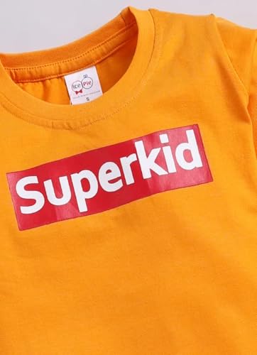 Image of Kids Cotton Superkid Printed Clothing Set- Full Sleeve T-Shirt And Trousers For Infants /Childs /Baby Boys (in Multicolor, Pack of 1)