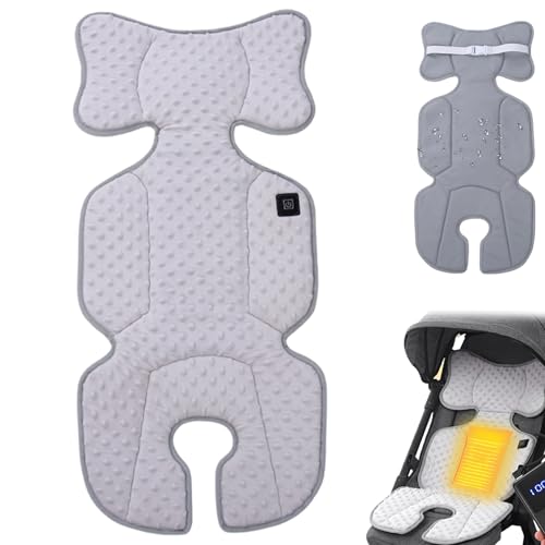 AZIDWERYQ - Stroller Heater 3 Temperature Levels Non-Slip Heated Chair Pad with Buckle USB Powered Breathable Washable Baby Heating Pad for Stroller Seat Dining Chair Heated