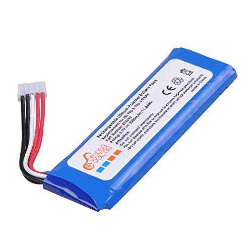 3200mAh Battery for JBL Flip 3 JBLFLIP3GRAY Splashproof Portable Bluetooth Speaker, fits JBL GSP872693, P763098 03