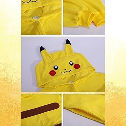 YiYLunneo Flannel Kids Unisex Onesie Pajamas Cosplay Animal One Piece Halloween Costume Sleepwear Jumpsuit Homewear 2