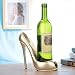 AUNMAS Stylish Wine Rack High Heel Shoe Wine Bottle Holder Countertop Storage Stand for Wedding Party Home Decor (Gold)