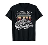parco nazionale di yellowstone retrò degli stati uniti vintage yellowstone maglietta