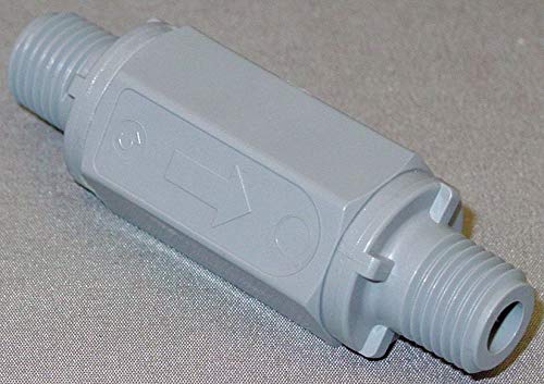 1/4 in, Inline Ball Cone,Check Valve, Single, PVC, Mnpt X Mnpt,20400000853