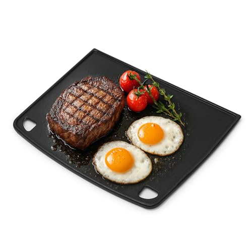 GFTIME Gusseisen Grillplatte 32 x 24cm Wendeplatte für Enders Urban, Urban Pro, Explorer, Explorer Pro Gasgrill, Massive Grillplatte aus Gusseisen 1/2 Grillfläche, Grillplatte Grill-Zubehör, 1 Stücke