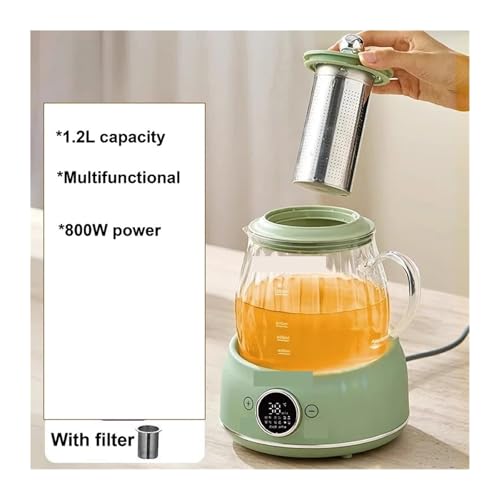 Tetera Eléctrica de Vidrio 1.2L con Control de Temperatura miniatura 2