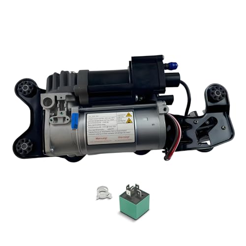 Image of HAFRILY 37206875177 Air Suspension Compressor Pump with Relay for BMW X5 F15 F85 2013-2018 X6 F16 F86 2014-2019 37206850555 Car Air Suspensions