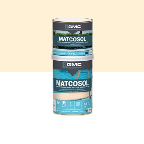 GMC MATCOSOL PISCINE SABLE 1L - Peinture piscine grande résistance au chlore